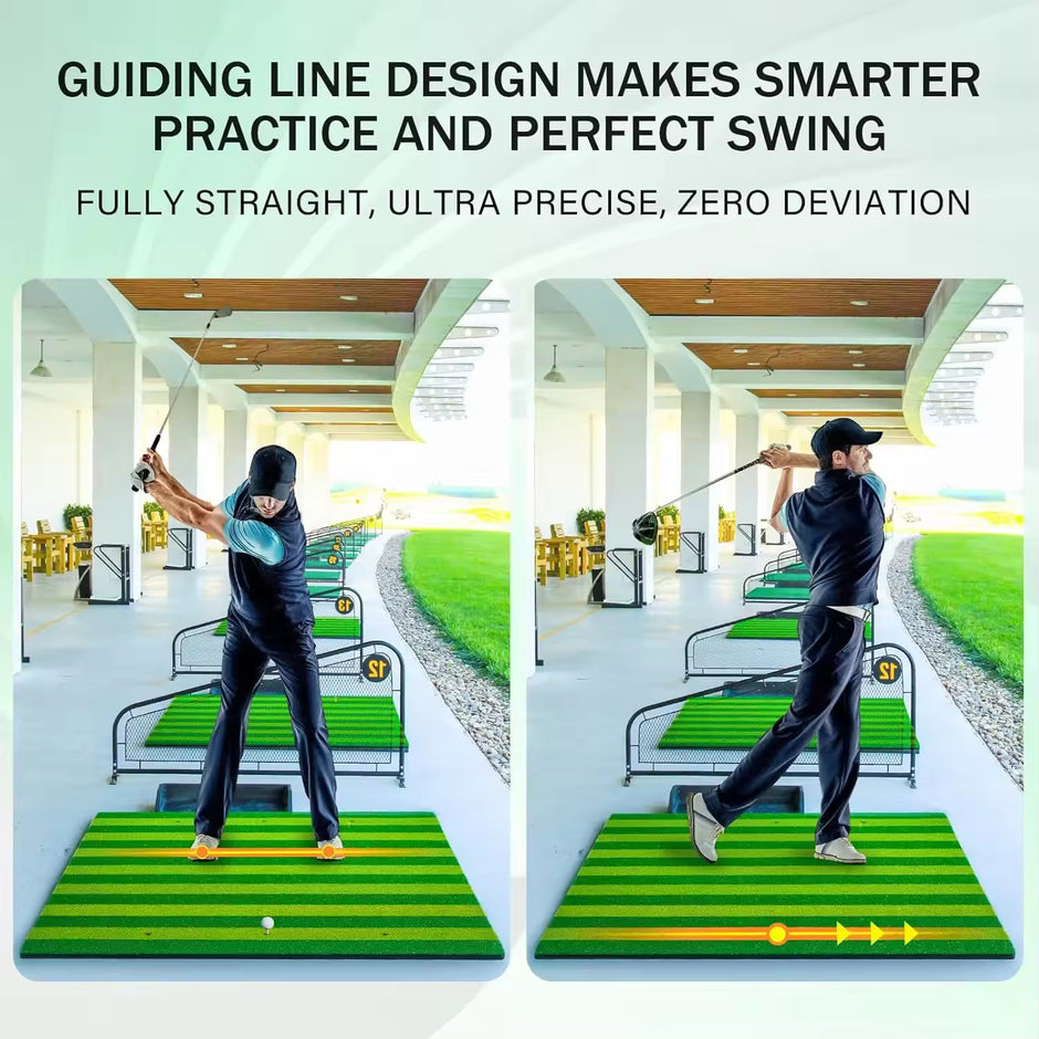 High Quality Professional Thickening Golf Hitting Mat for Indoor Outdoor,Tri-Turf Practice Mat,Golf Training Aids Mat