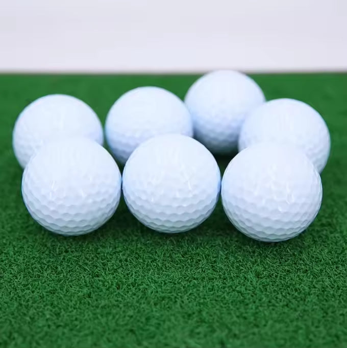 Colorful Top Quality Durable 2 Pieces Long Distance Urethane Practice Golf Balls for Indoor Outdoor Training