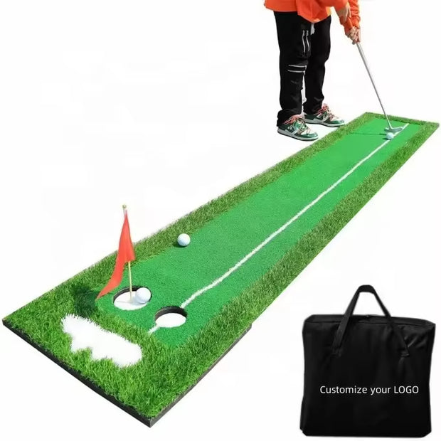 Mini High-Quality Golf Putter Mat – Indoor Use with Eco-Friendly Simulated Turf