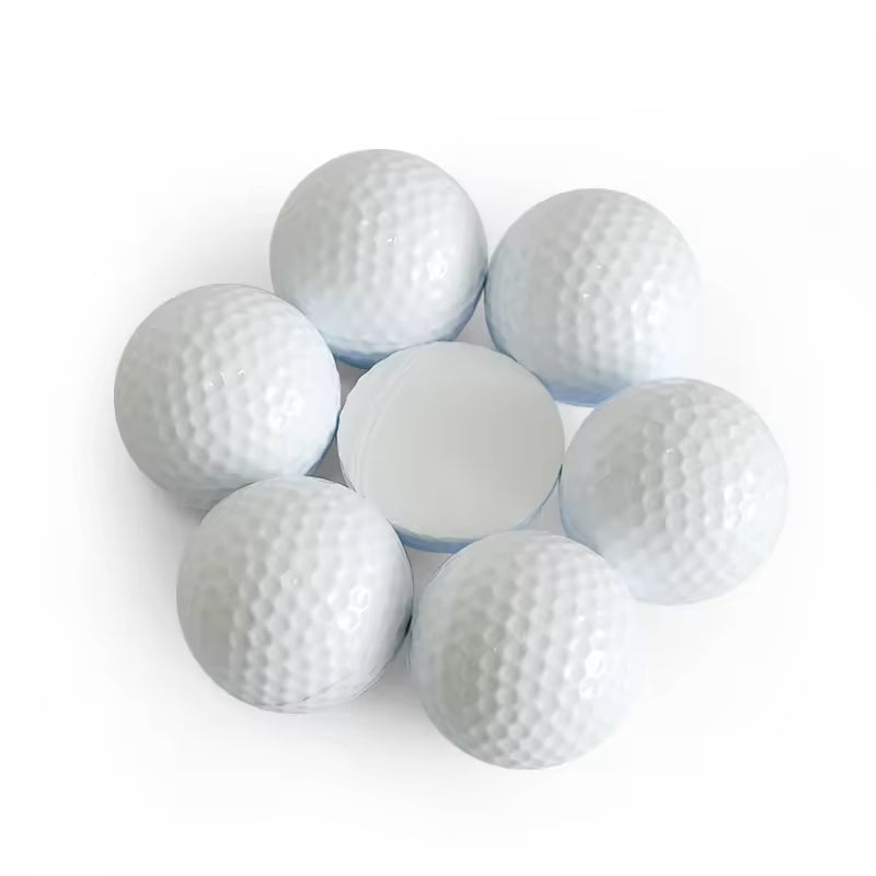 Premium Lightweight One Piece Long Distance Rubber Practice Golf Balls for Indoor Outdoor Training