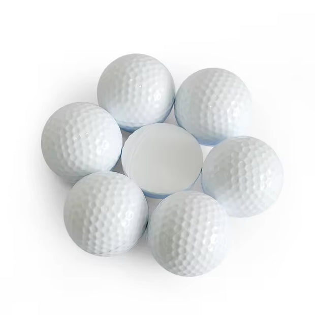 Premium Lightweight One Piece Long Distance Rubber Practice Golf Balls for Indoor Outdoor Training