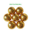 High Quality Gold and Silver 2 Pieces Urethane Plated Color Practice Golf Balls for Promotional Gifts