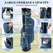 Lightweight Golf Stand Bag - 4-Way Dividers for Organized Clubs + 4 Pockets for Extra Storage