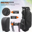 14-Way Full-Length Divider Golf Stand Bag | Men's PU Leather Luxury Waterproof Golf Bag