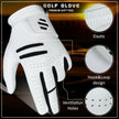 Premium Golf Glove (Left/Right Hand) - 100% AAA Cabretta Leather, Cool Wear, Serious Performance & Touch