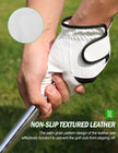 Men & Women’s Golf Glove - Premium Cabretta Leather (Soft Touch), Breathable Mesh, Non-Slip Palm Lift Grip