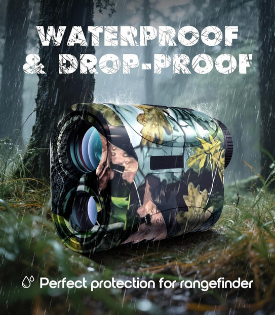 Hunter’s Laser Rangefinder - 1200 Yards Range, 6X Magnification, Multifunctional (Speed/Angle/Distance), Waterproof