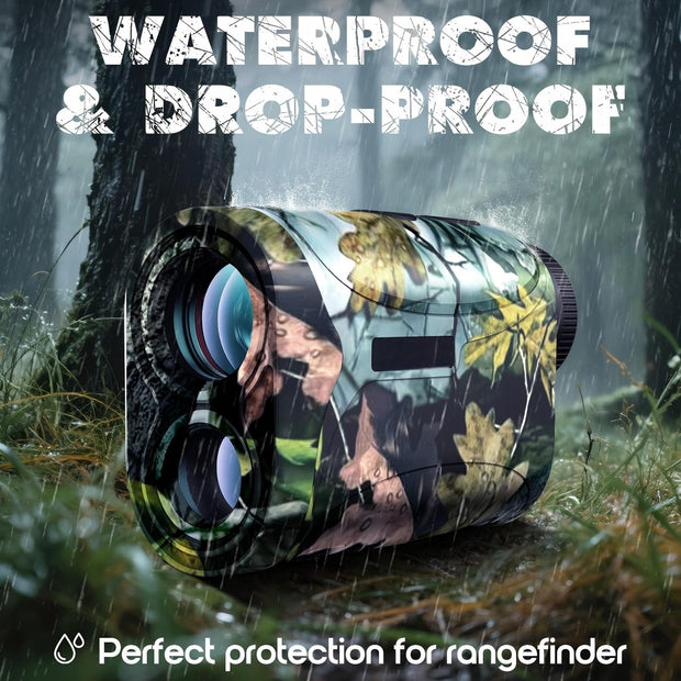 Hunter’s Laser Rangefinder - 1200 Yards Range, 6X Magnification, Multifunctional (Speed/Angle/Distance), Waterproof