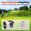 Golf Laser Rangefinder with Slope -7X Magnification, Magnet Stripe, 85% Transmission Lens for Golfing/Hunting