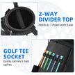 Lightweight Golf Stand Bag - Portable with Insulated Cooler Pocket & Auto-Fold Stand, Ideal for Driving Range