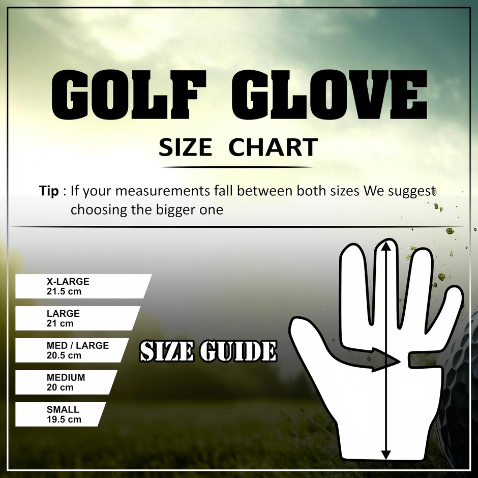 Premium Golf Glove (Left/Right Hand) - 100% AAA Cabretta Leather, Cool Wear, Serious Performance & Touch