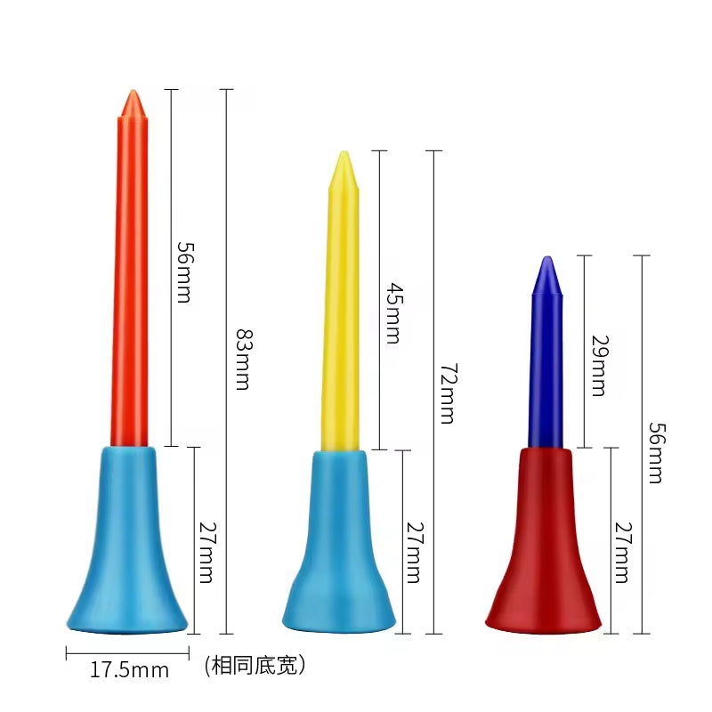 Premium Dual-Layer Rubber Golf Tees - Bestseller Manufacturer Stock (Golf Course Accessories)
