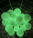 Two Pieces Colorful Long Distance Bright Glow Luminous Surlyn Practice Golf Balls for Outdoor Night Sports
