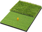 Foldable Heavy-Duty Golf Hitting Mat, Practice Mat with 10mm EVA Rubber Backing, Swing Chipping Dual-Turf Practice Mat