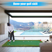 Golf Putter Green Mat Golf Training Mat Professional Golf Practice Mat Indoor/outdoor Green Long Challenge Putter