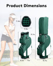 Golf Club Stand Bag, Durable Foldable Large Capacity Waterproof with 14 Dividers 6 Pockets