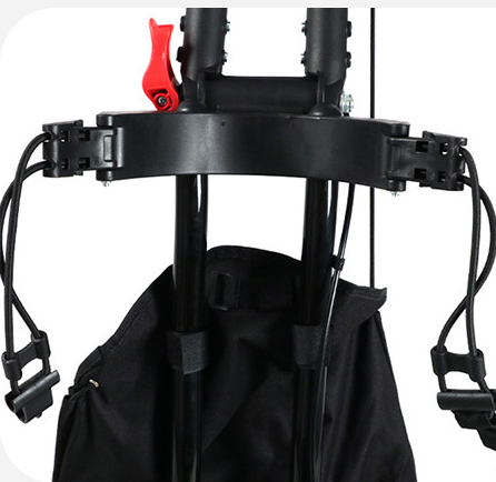 4-Wheel Golf Bag Cart for Golf Courses - Aluminum Alloy Material + Foldable, Space-Saving Golf Hand Cart for Storage