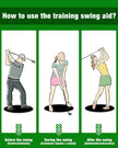 Golf Swing Trainer (Men & Women) - High-Quality, Telescopic & Portable, Ideal Grip Strength Training Aid