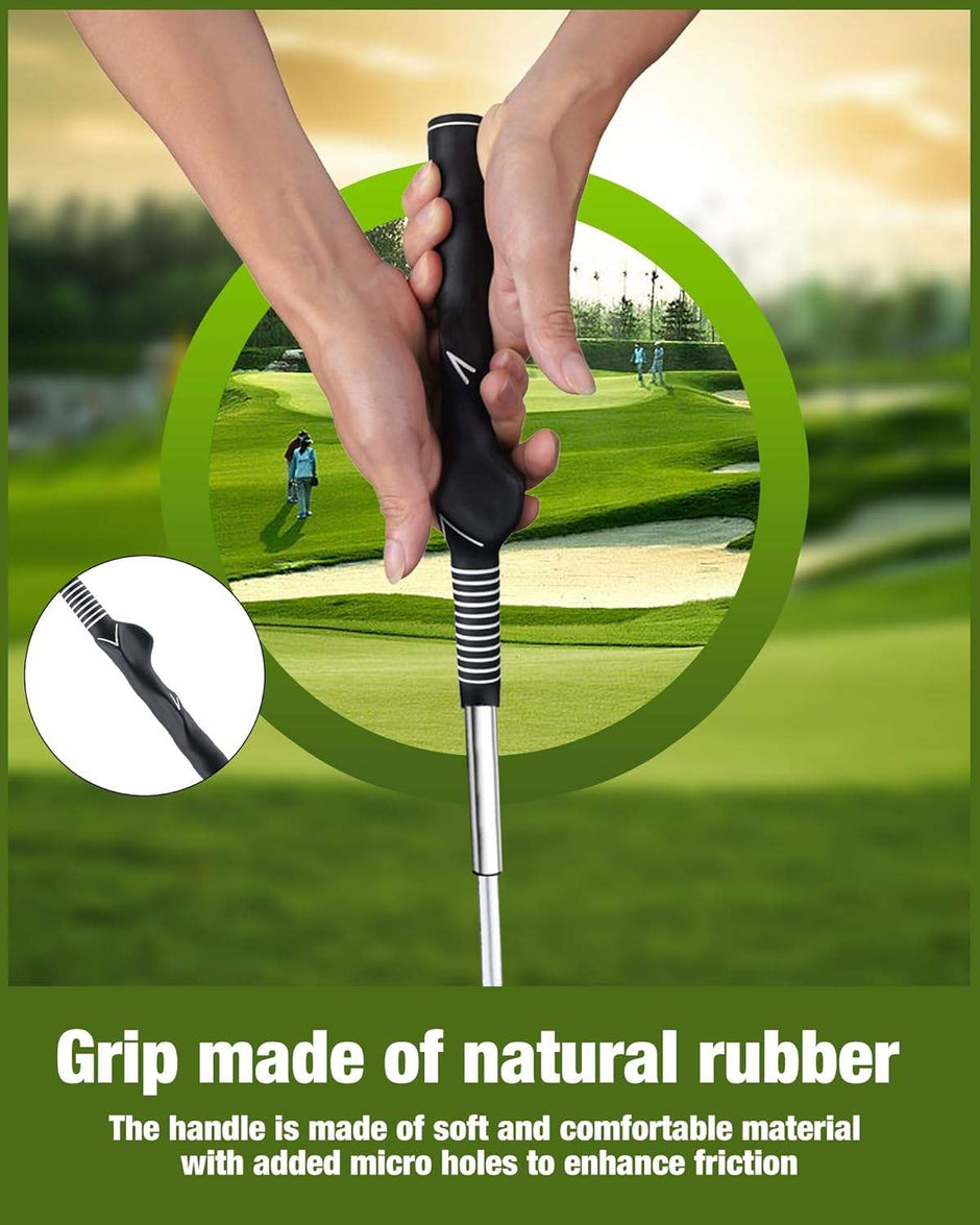 Golf Swing Trainer (Men & Women) - High-Quality, Telescopic & Portable, Ideal Grip Strength Training Aid
