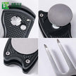 High-Quality Golf Green Fork (Divot Tool) – Golf Accessory with Steel Ball Logo, Custom Print Available（Green）