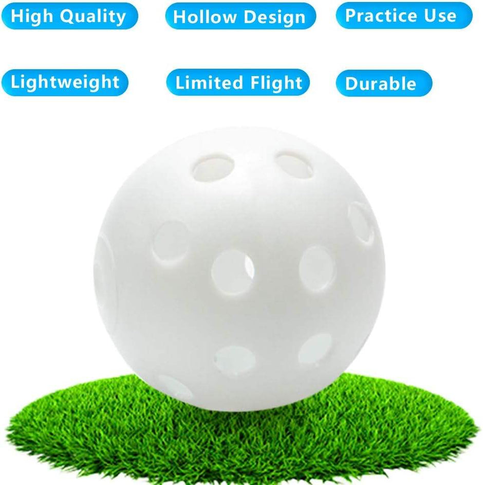 Portable Mini Pickleball Training Balls - Environmental Protection, Durable Plastic Hollow Hole Design