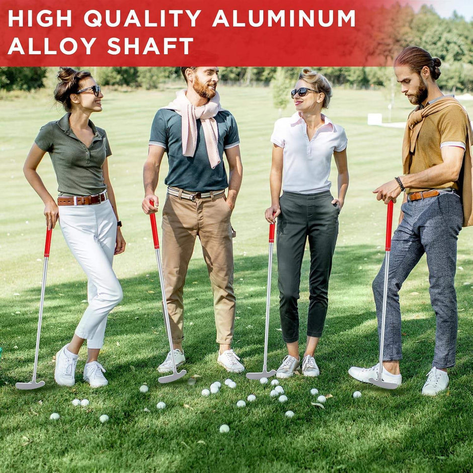 Double-sided High-quality Adjustable Golf Putter Training AIDS Alloy Golf Clubs Mini Golf Putter with 6 Balls.