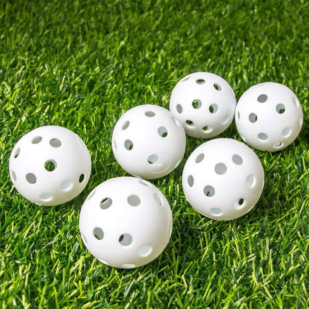 Portable Mini Pickleball Training Balls - Environmental Protection, Durable Plastic Hollow Hole Design