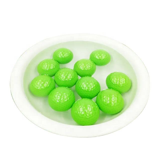 High Quality 2 Layers Lightweight Floating Urethane Practice Golf Balls for Indoor Outdoor Training Aids