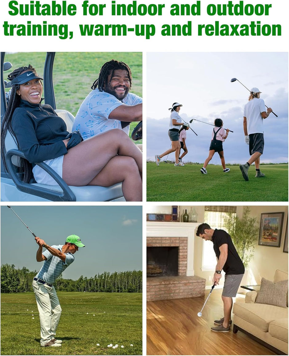 Golf Swing Trainer (Men & Women) - High-Quality, Telescopic & Portable, Ideal Grip Strength Training Aid