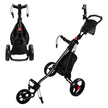 Lightweight Aluminum Alloy 3-Wheel Golf Trolley - Easy-Push Golf Buggy for Golf Courses