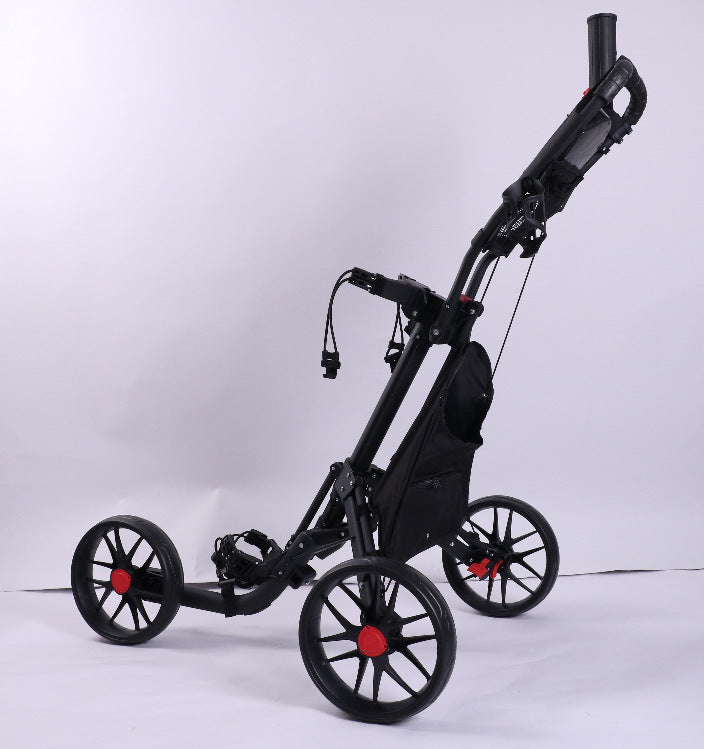3-Wheel Golf Push Cart | Aluminum Alloy Golf Trolley | Lightweight Golf Buggy