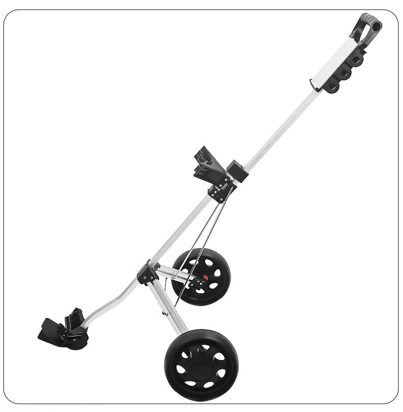 2 Wheels Golf Trolley, 2 Wheels Golf Buggy, Golf Push Carts Aluminum Alloy Golf Trolley