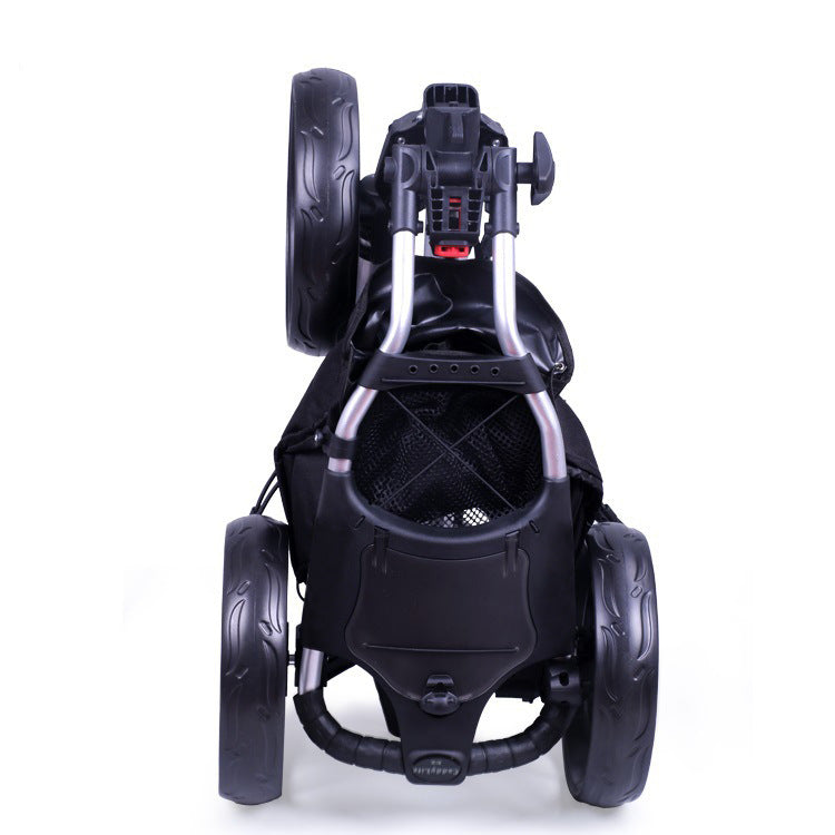3-Wheel Golf Push Cart | Aluminum Alloy Golf Trolley | Lightweight Golf Buggy