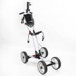 4-Wheel Golf Bag Cart for Golf Courses - Aluminum Alloy Material + Foldable, Space-Saving Golf Hand Cart for Storage