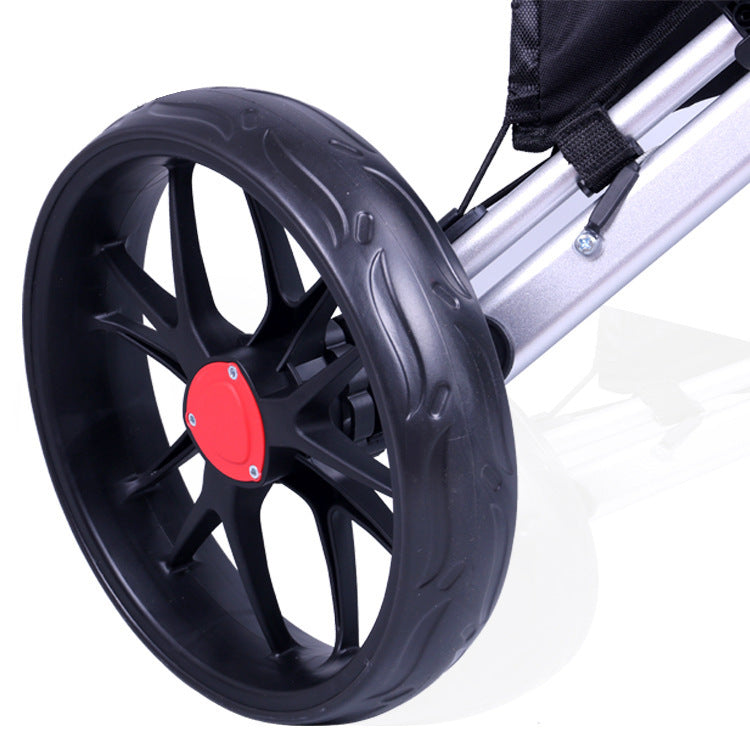 3-Wheel Golf Push Cart | Aluminum Alloy Golf Trolley | Lightweight Golf Buggy