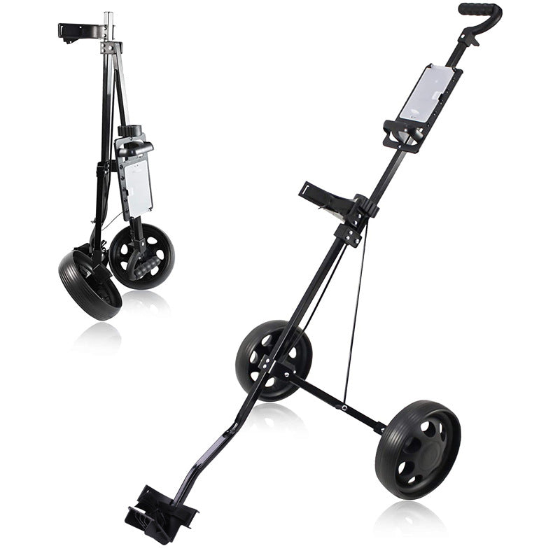 2 Wheels Golf Buggy, 2 Wheels Golf Trolley, Golf Push Carts Iron Golf Trolley