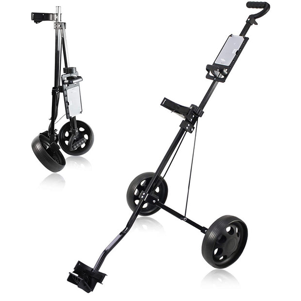 2 Wheels Golf Buggy, 2 Wheels Golf Trolley, Golf Push Carts Iron Golf Trolley