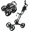 4-Wheel Golf Bag Cart for Golf Courses - Aluminum Alloy Material + Foldable, Space-Saving Golf Hand Cart for Storage