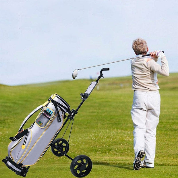 2 Wheels Golf Buggy, 2 Wheels Golf Trolley, Golf Push Carts Iron Golf Trolley
