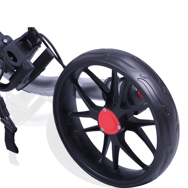 3-Wheel Golf Push Cart | Aluminum Alloy Golf Trolley | Lightweight Golf Buggy