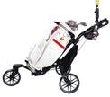 Foldable Aluminum Alloy 3-Wheel Golf Bag Cart - Lightweight Golf Hand Cart for Effortless Pushing on the Course
