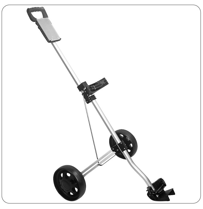 2 Wheels Golf Trolley, 2 Wheels Golf Buggy, Golf Push Carts Aluminum Alloy Golf Trolley