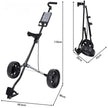 2 Wheels Golf Buggy, 2 Wheels Golf Trolley, Golf Push Carts Iron Golf Trolley