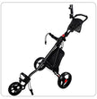 Lightweight Aluminum Alloy 3-Wheel Golf Trolley - Easy-Push Golf Buggy for Golf Courses