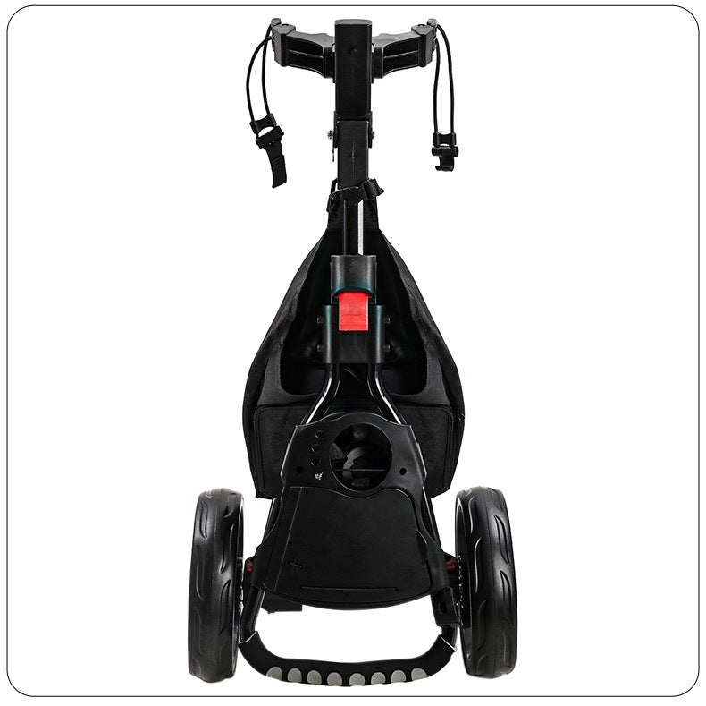 Lightweight Aluminum Alloy 3-Wheel Golf Trolley - Easy-Push Golf Buggy for Golf Courses