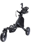 Foldable Aluminum Alloy 3-Wheel Golf Bag Cart - Lightweight Golf Hand Cart for Effortless Pushing on the Course