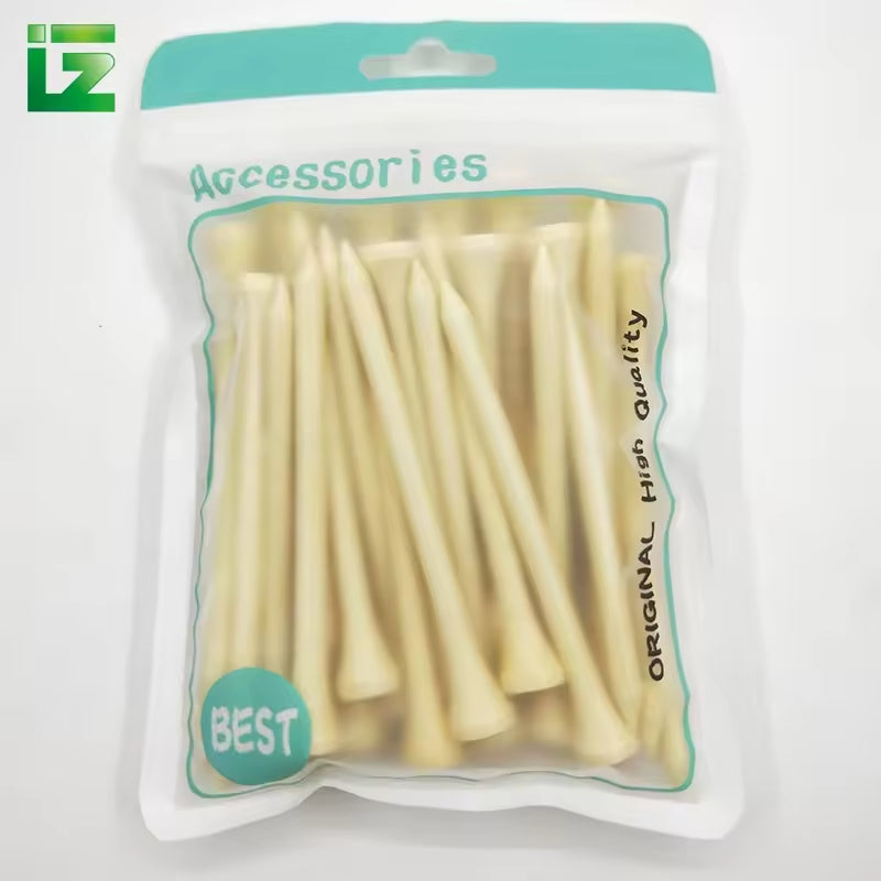 Environmental protection Golf Bamboo Tee, Mini High-quality Golf Tee Custom Logo Natural Bamboo Golf Tee
