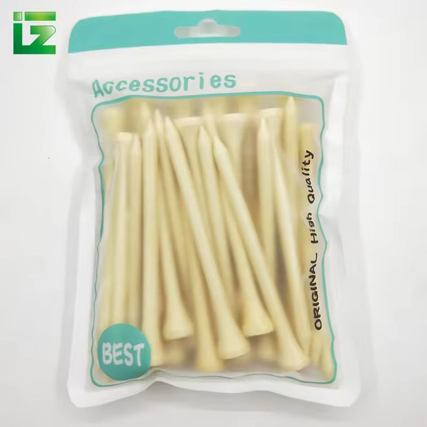 Environmental protection Golf Bamboo Tee, Mini High-quality Golf Tee Custom Logo Natural Bamboo Golf Tee