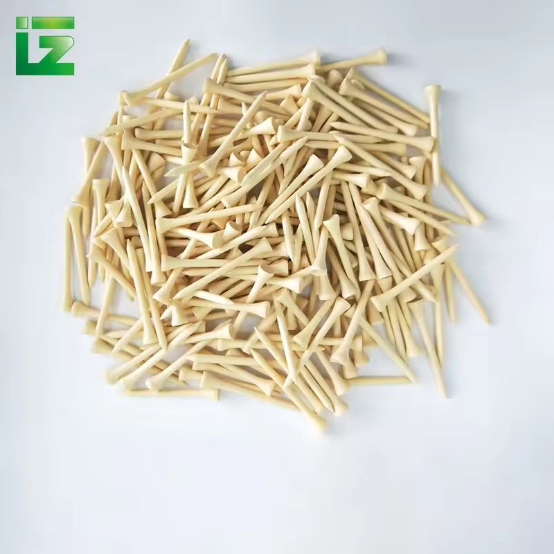 Environmental protection Golf Bamboo Tee, Mini High-quality Golf Tee Custom Logo Natural Bamboo Golf Tee