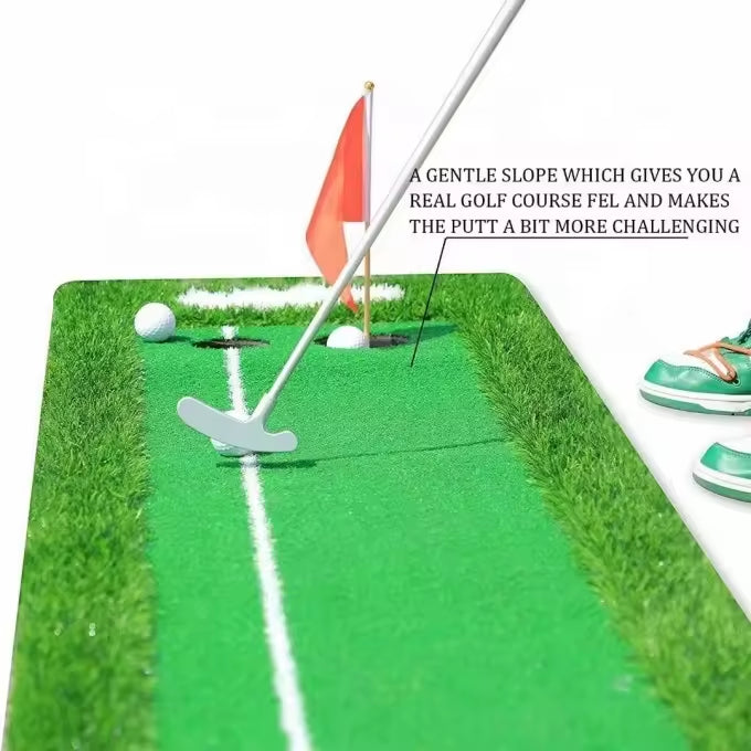 Mini High-Quality Golf Putter Mat – Indoor Use with Eco-Friendly Simulated Turf